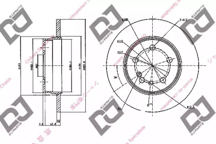 Тормозной диск DJ PARTS BD1131